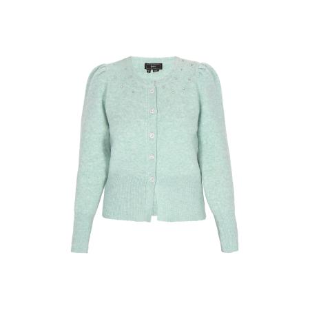 Faina faina Gebreid vest lichtgroen