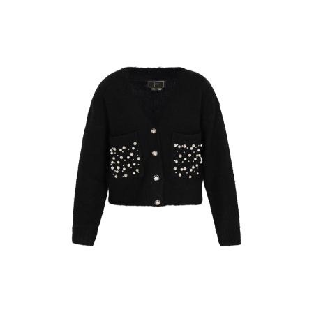 Faina faina Gebreid vest zwart