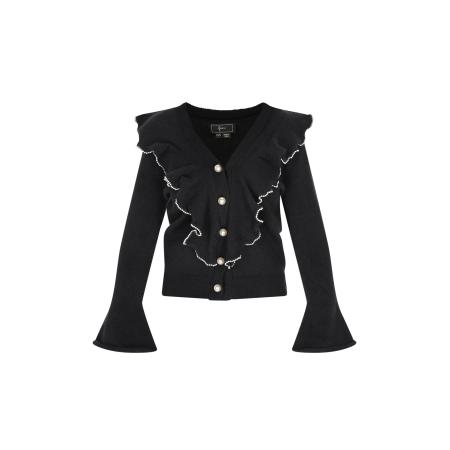 Faina faina Gebreid vest zwart