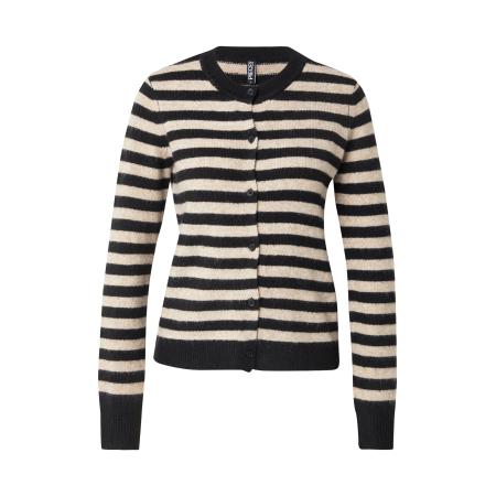 Pieces PIECES Gebreid vest PCMALOU crème / zwart
