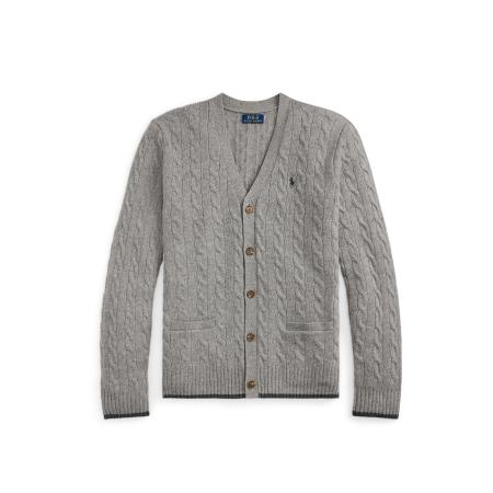 Polo Ralph Lauren Gebreid vest grijs / donkergrijs