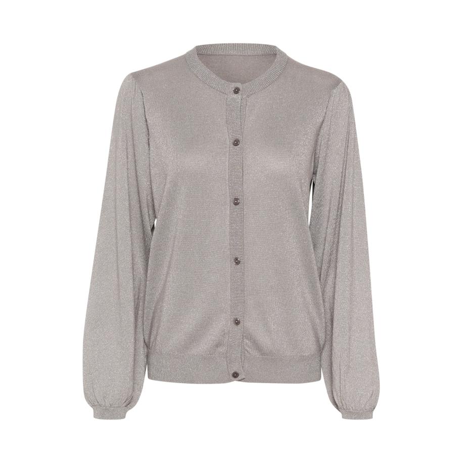 Cream Cream Gebreid vest CR Shimra lichtgrijs / zilver -