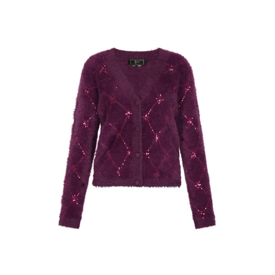 Faina faina Gebreid vest lila -