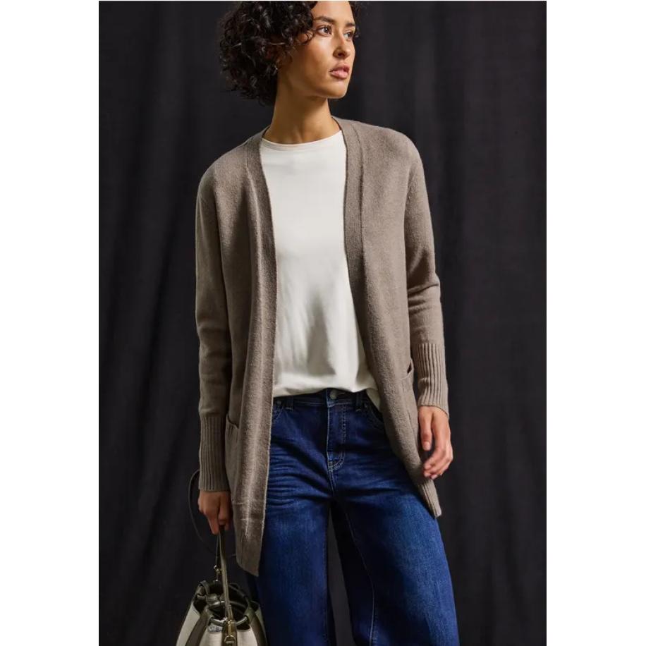 Street One Open vest Bruin