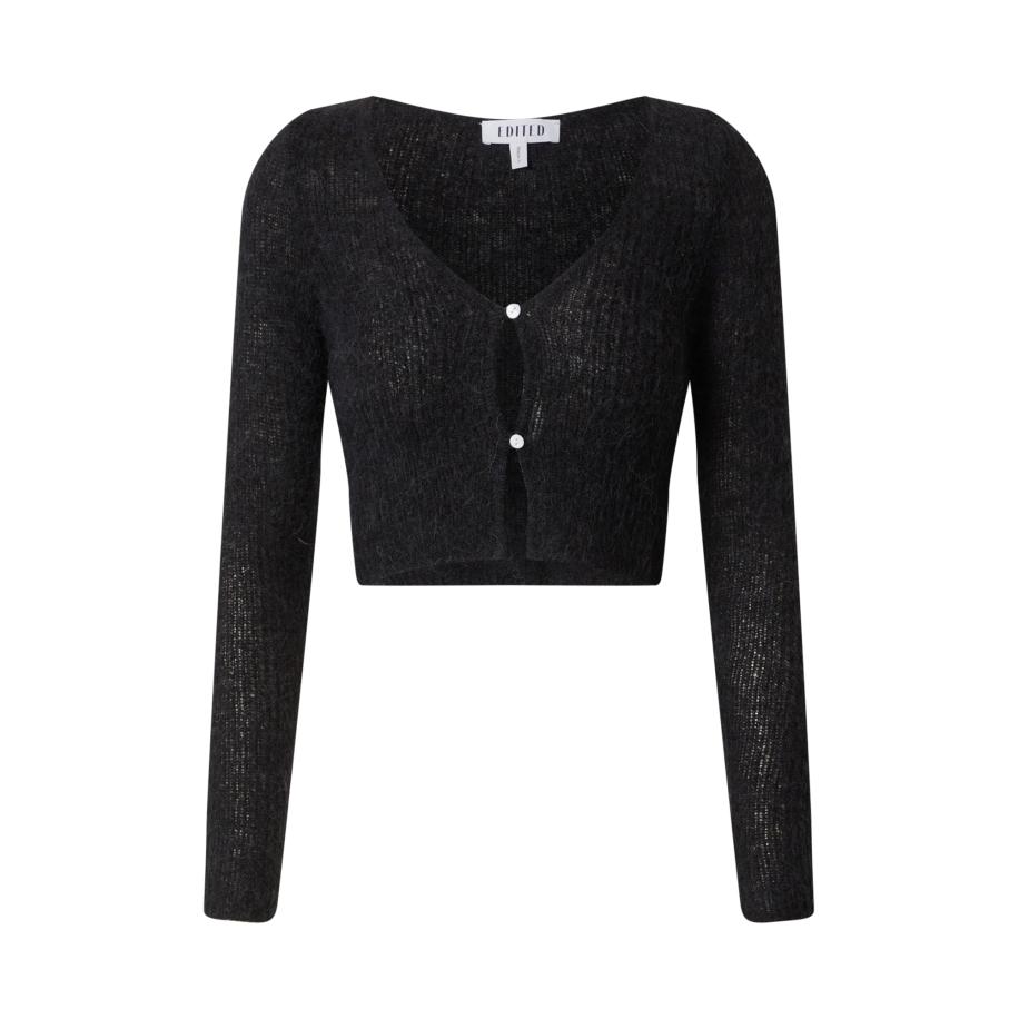 EDITED EDITED Gebreid vest zwart -