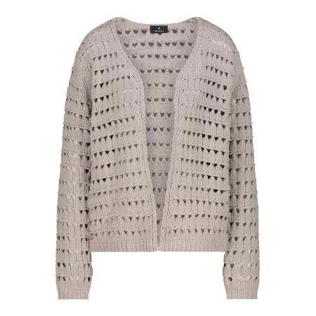 Monari monari Gebreid vest grijs