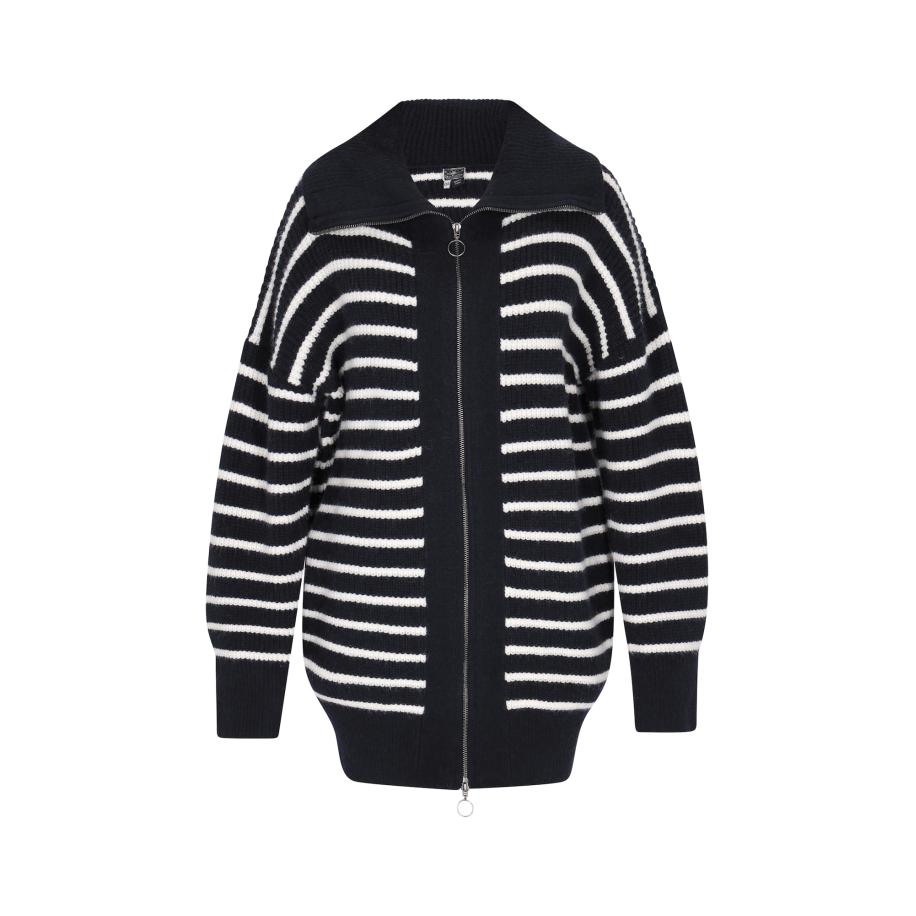 DreiMaster DreiMaster Maritim Gebreid vest marine / wit -