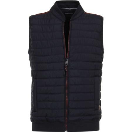 Casa Moda Gebreid vest blauw, Effen