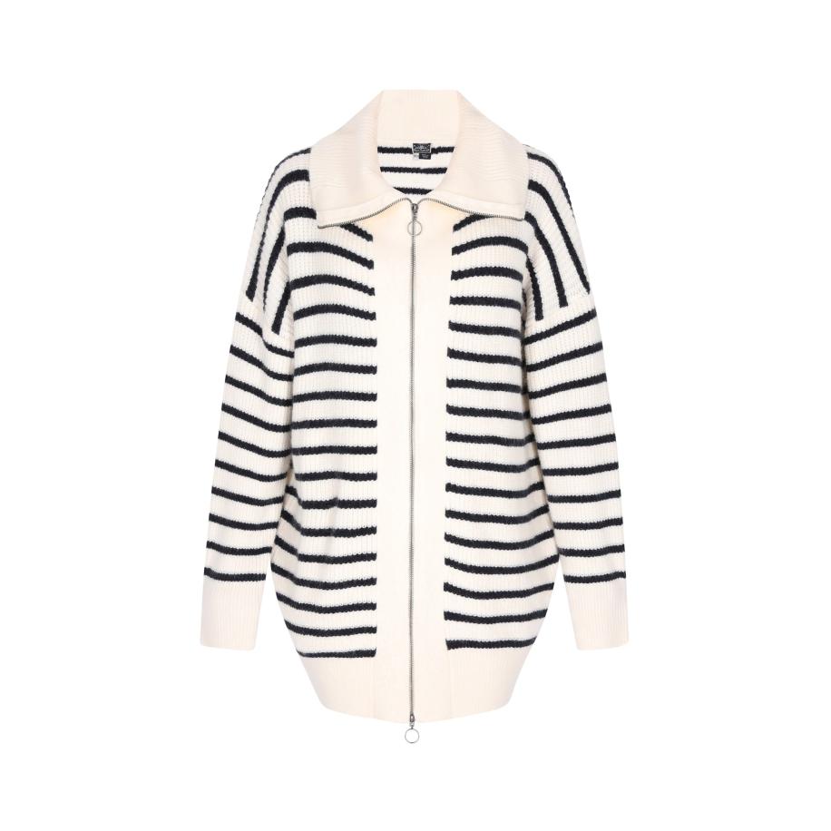 DreiMaster DreiMaster Maritim Gebreid vest Maritim marine / wolwit -