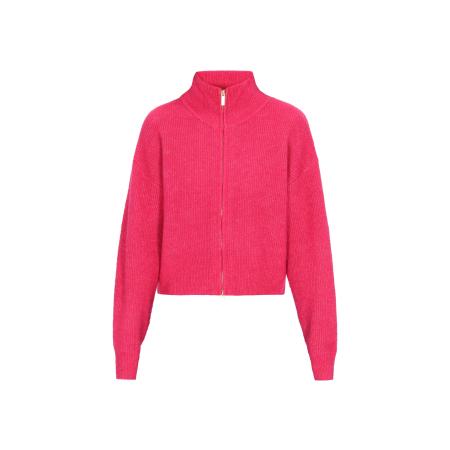 IZIA IZIA Gebreid vest fuchsia