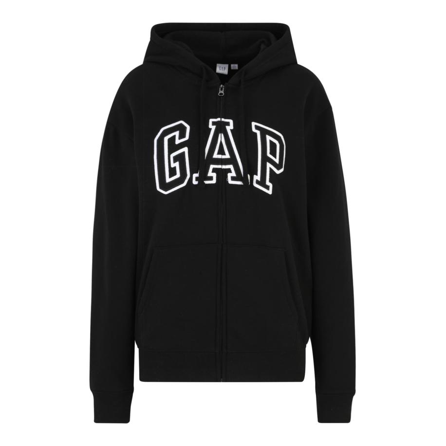 GAP Gap Tall Sweatvest HERITAGE zwart / wit -