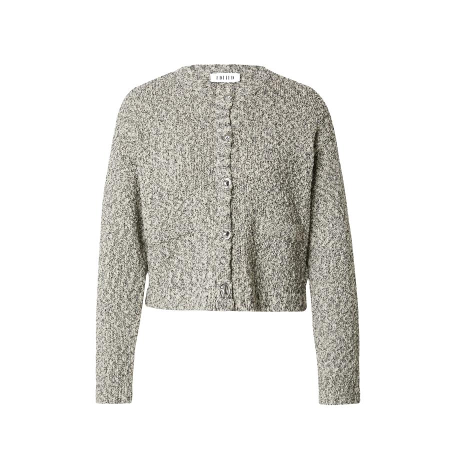 EDITED EDITED Gebreid vest Ida zwart / wit -