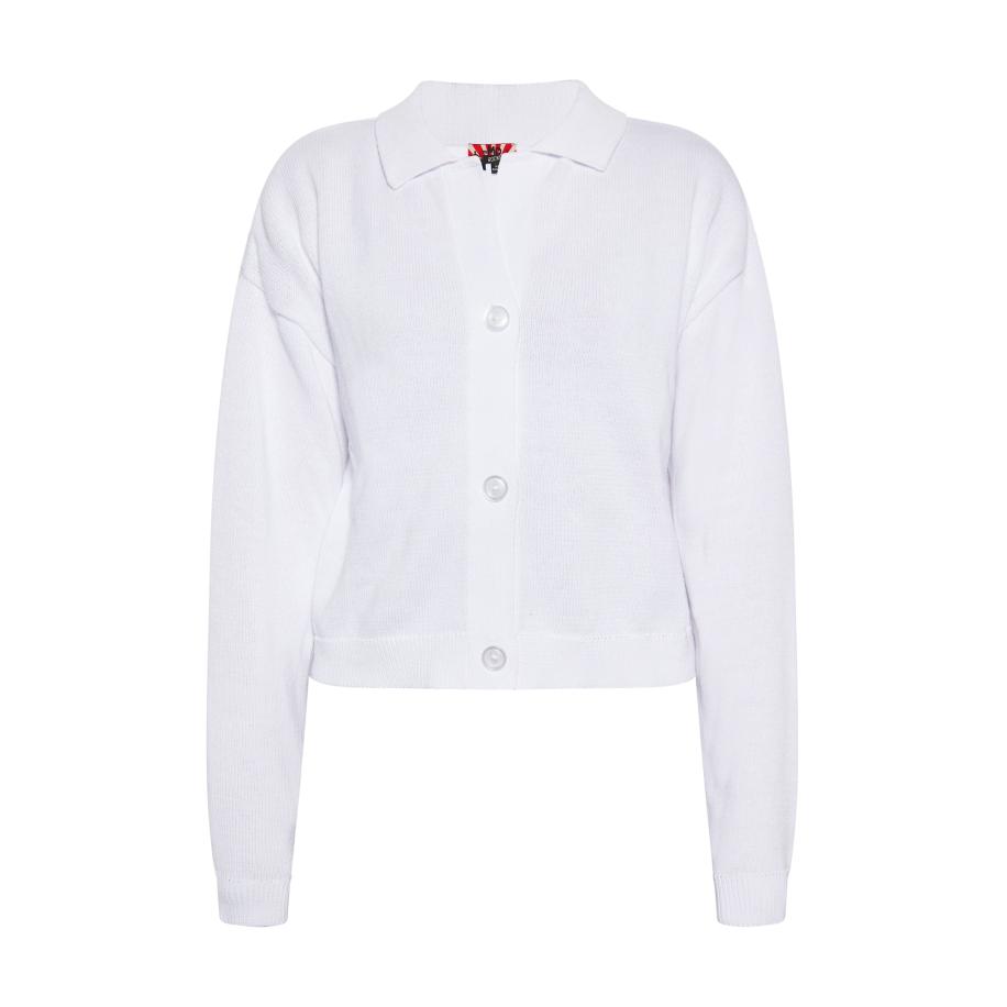 MYMO myMo ROCKS Gebreid vest wit -