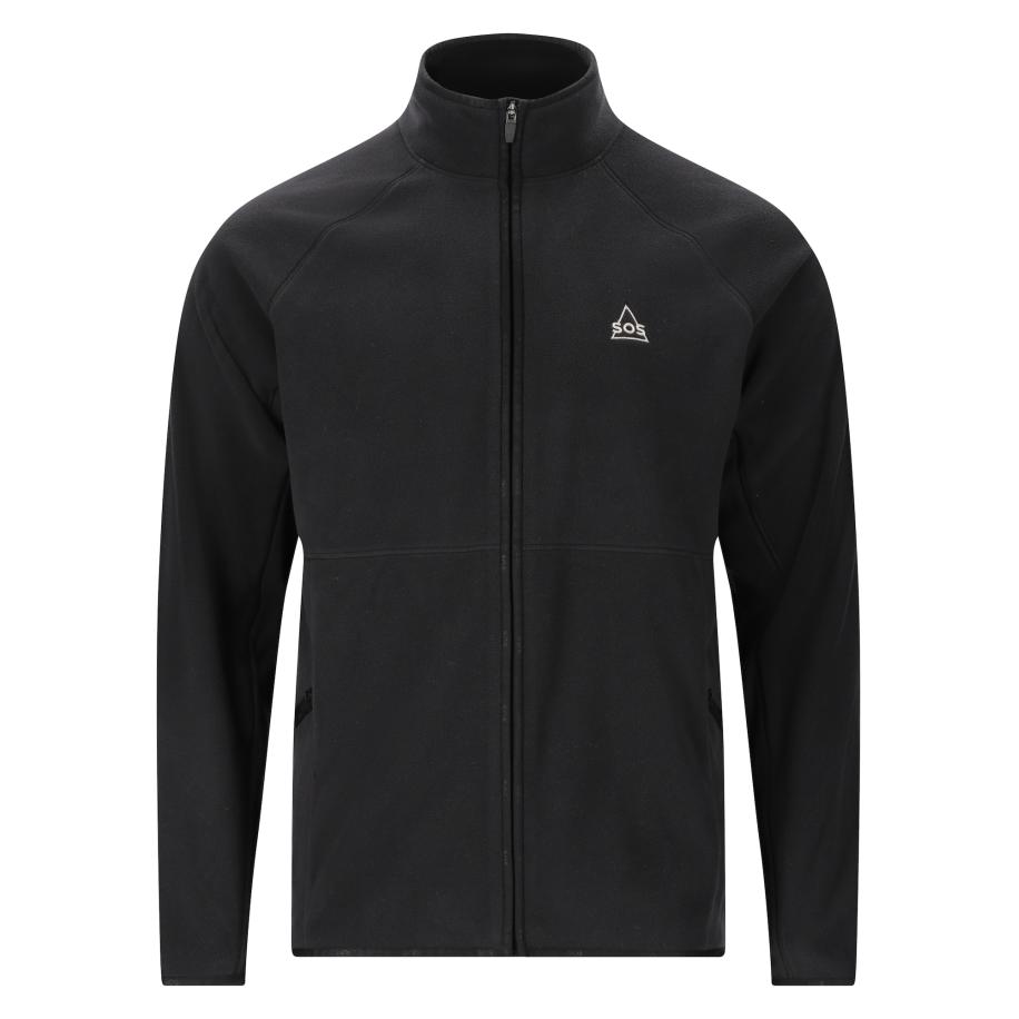 SOS SOS Fleece jas Hakuba zwart -
