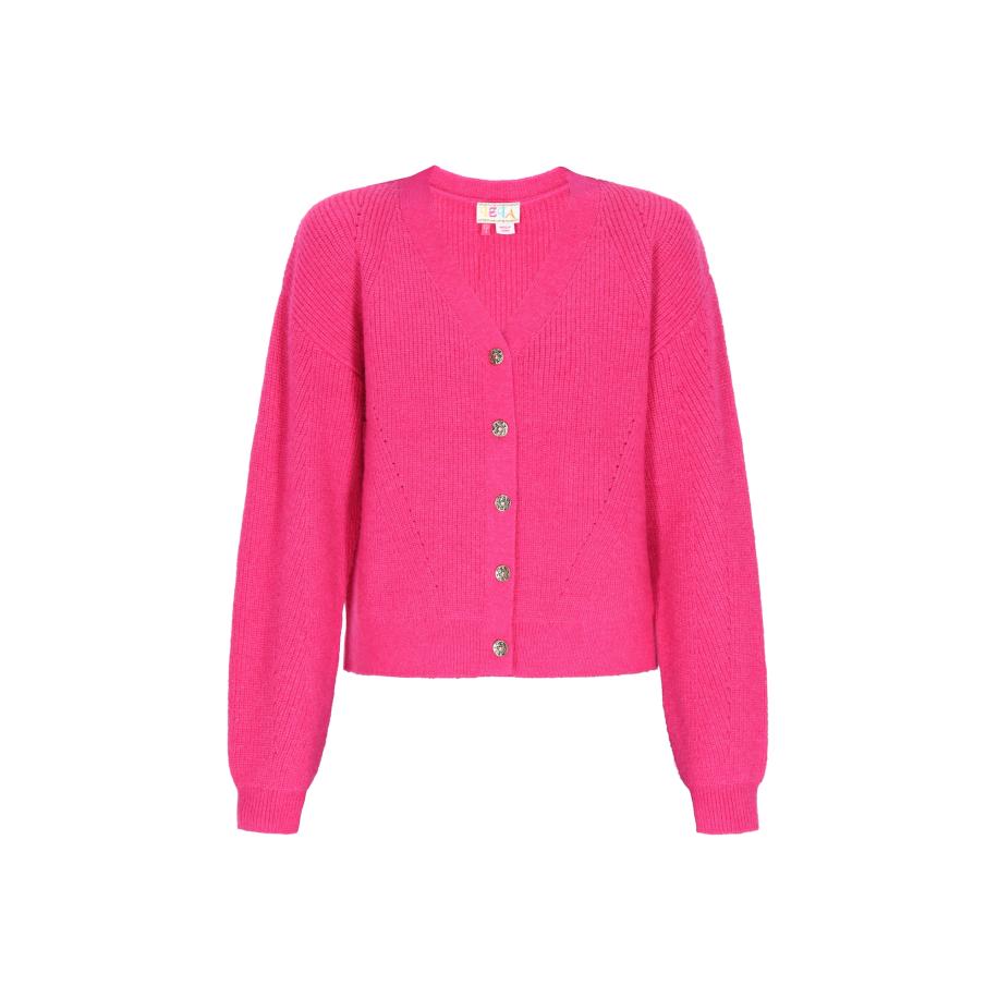 IZIA IZIA Gebreid vest pink -