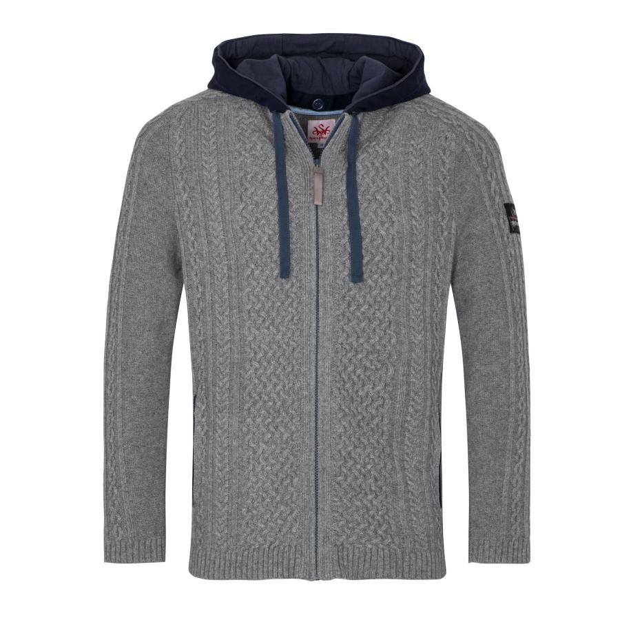 Spieth & Wensky SPIETH & WENSKY Gebreid vest Athan navy / lichtgrijs -