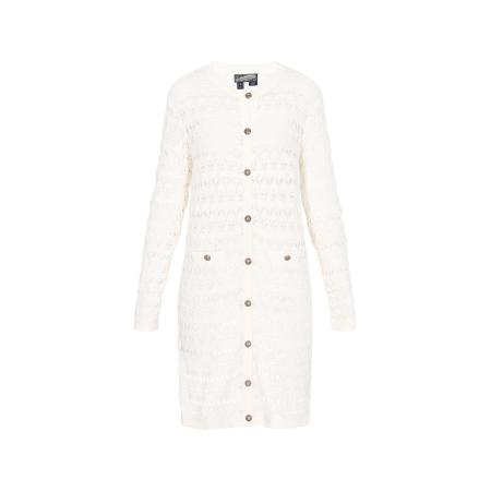 DreiMaster DreiMaster Vintage Gebreid vest wit