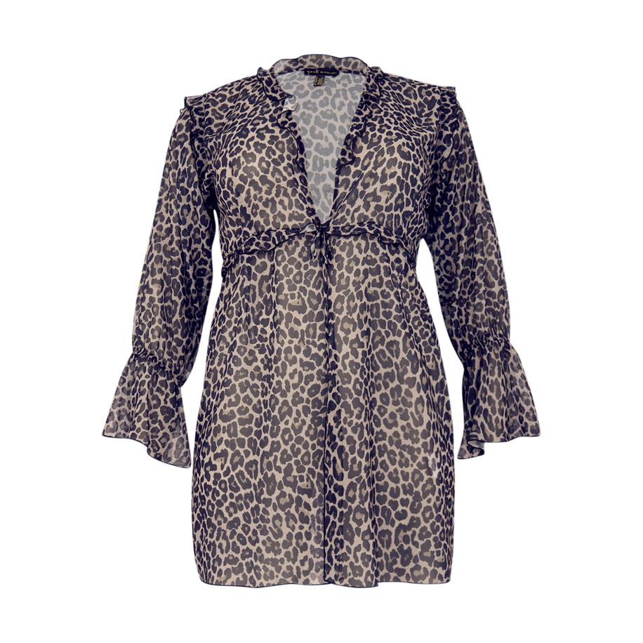 Yoek YOEK Gebreid vest bruin / grijs / zwart -