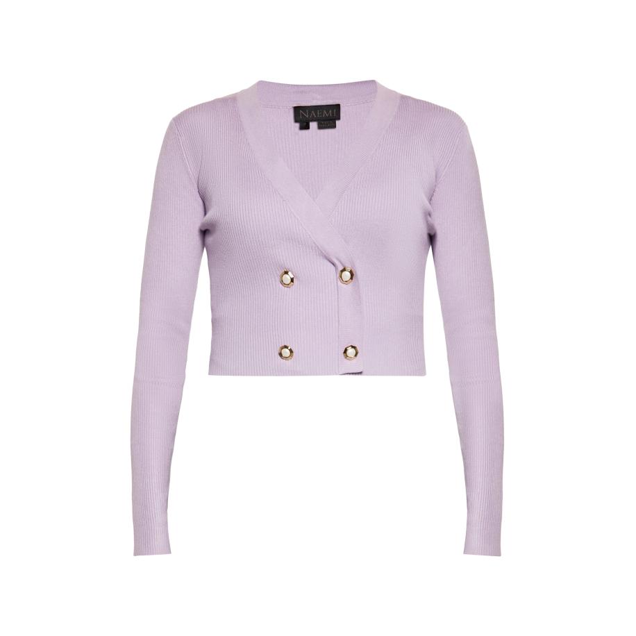 NAEMI NAEMI Gebreid vest lavendel -