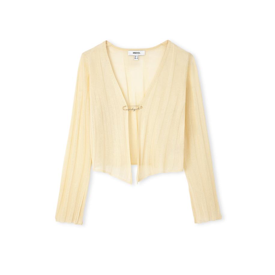 Ipekyol Ipekyol Gebreid vest lichtgeel -