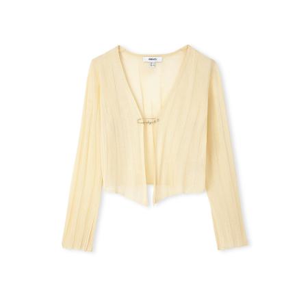 Ipekyol Ipekyol Gebreid vest lichtgeel