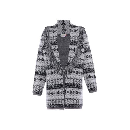 ebeeza ebeeza Gebreid vest grijs / zwart