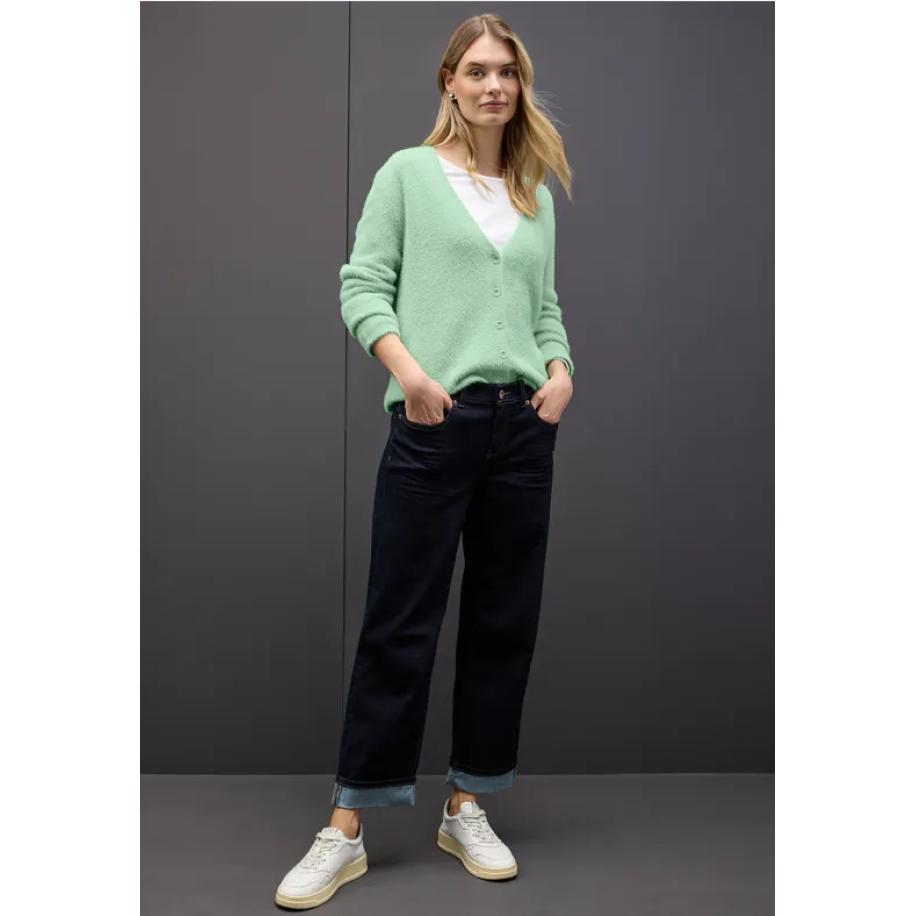 Street One Zacht vest met V-hals Groen