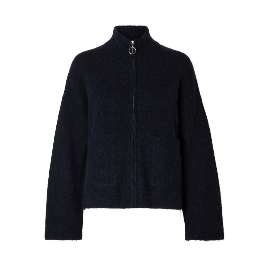 Selected SELECTED Gebreid vest SLFSIA RAS saffier -