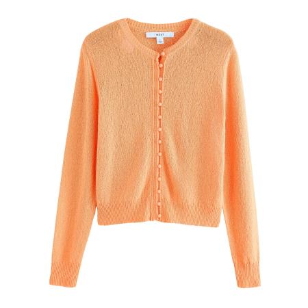 Next Next Gebreid vest lichtoranje