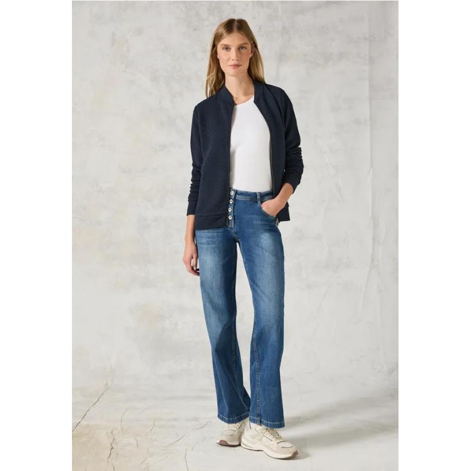 CECIL Jas met structuur Blauw