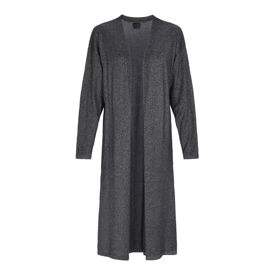 DreiMaster DreiMaster Klassik Gebreid vest zwart gemêleerd -