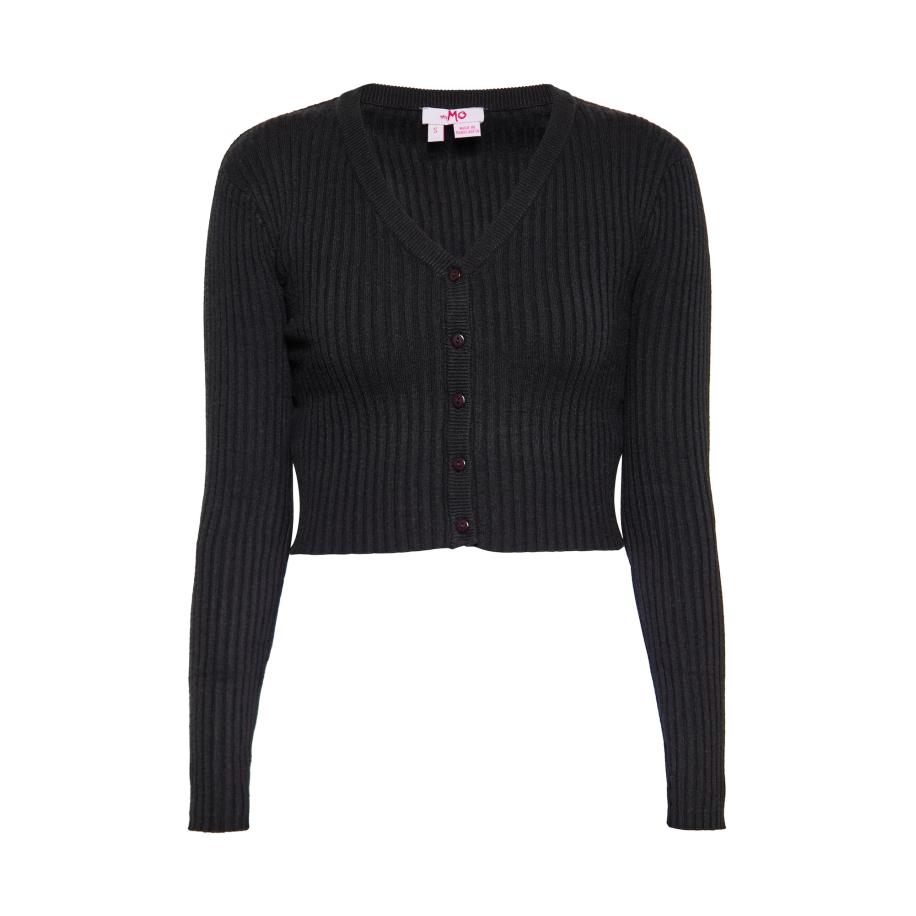 MYMO MYMO Gebreid vest zwart -