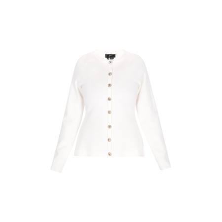 Faina faina Gebreid vest wit