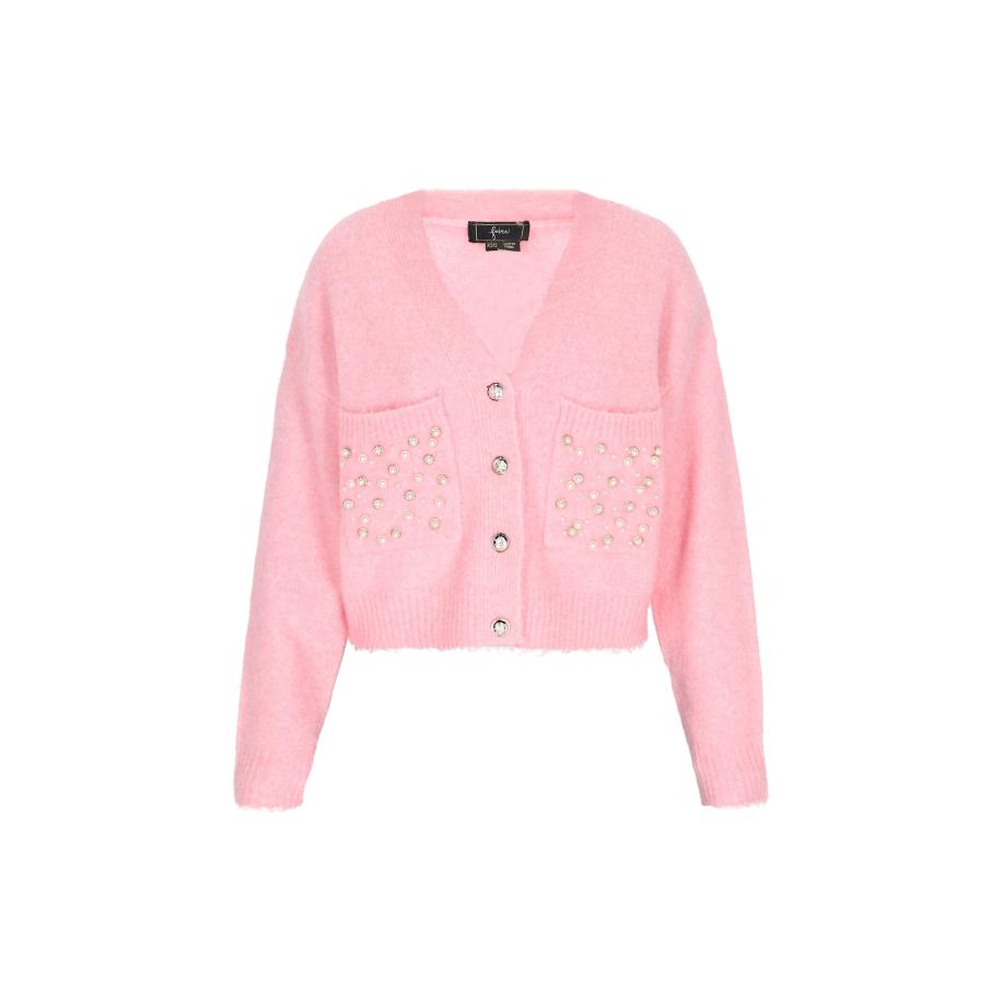 Faina faina Gebreid vest rosé -
