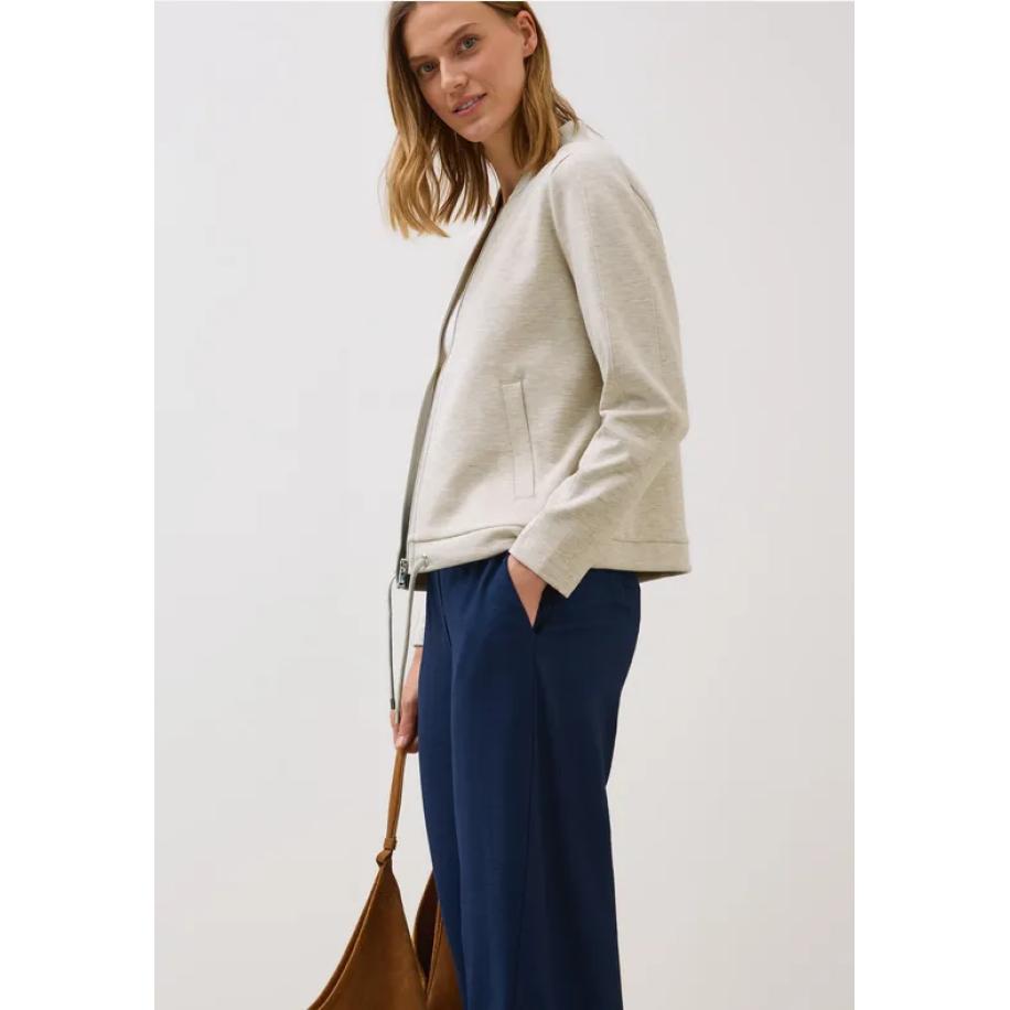 CECIL Sweat blouson met trekkoord Bruin