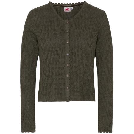 Spieth & Wensky SPIETH & WENSKY Gebreid vest Gertrud olijfgroen