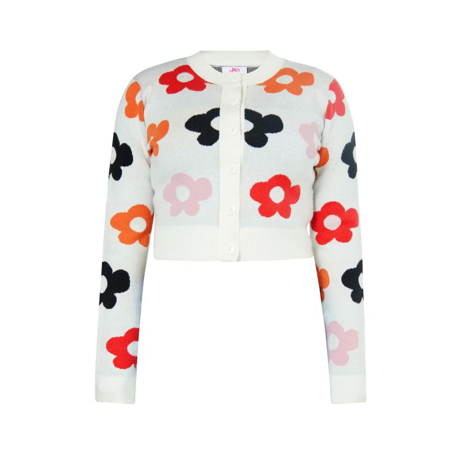 MYMO MYMO Gebreid vest gemengde kleuren / wolwit -