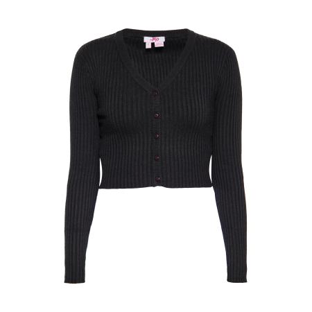 MYMO MYMO Gebreid vest zwart