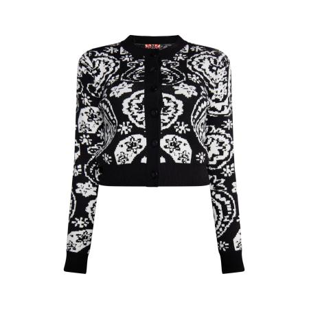 MYMO myMo ROCKS Gebreid vest Ucy zwart / wit