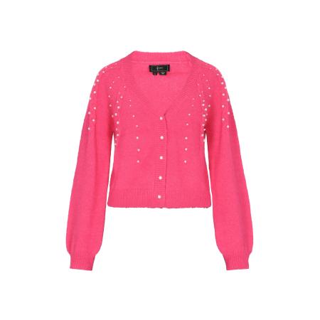 Faina faina Gebreid vest pink / parelwit