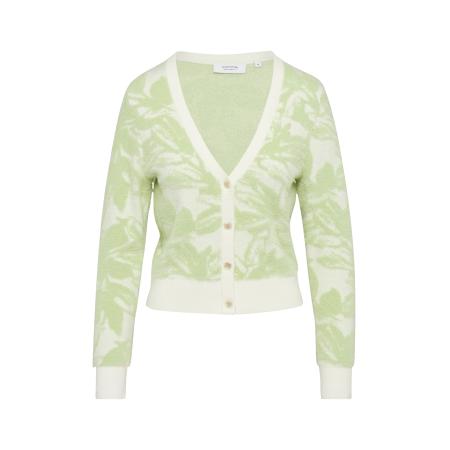 comma casual identity comma casual identity Gebreid vest pastelgroen / natuurwit