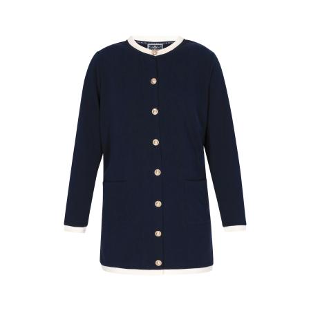 DreiMaster DreiMaster Maritim Gebreid vest marine / wit