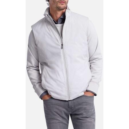 Pierre Cardin Outdoor vest lichtgrijs, Effen