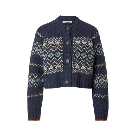 Vanessa Bruno Vanessa Bruno Gebreid vest Damas navy / lichtblauw / zwart / wolwit