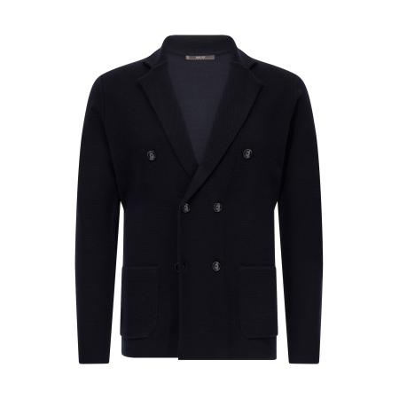 Boggi Milano Boggi Milano Gebreid vest navy