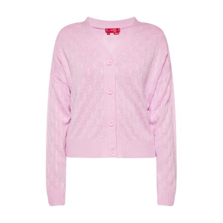 Swirly swirly Gebreid vest lichtroze