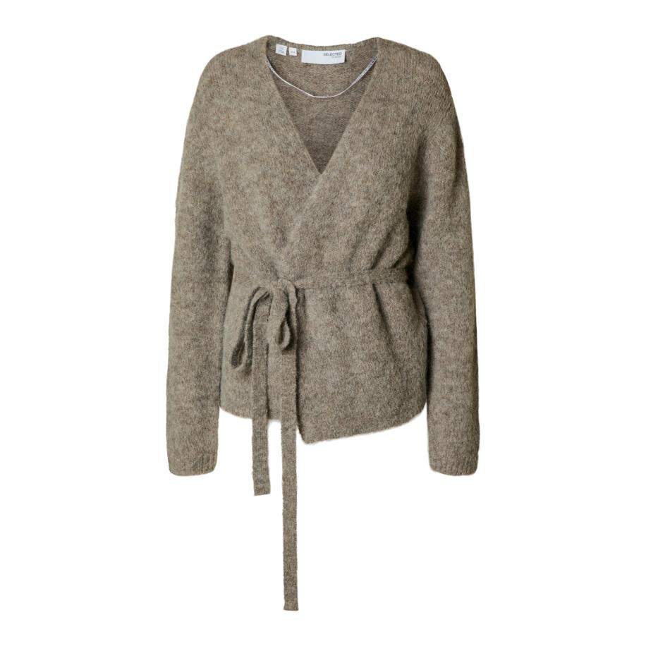 Selected SELECTED Gebreid vest SLFGABELLA aardetinten -