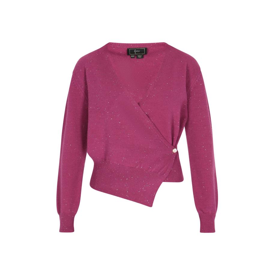 Faina faina Gebreid vest rosa -
