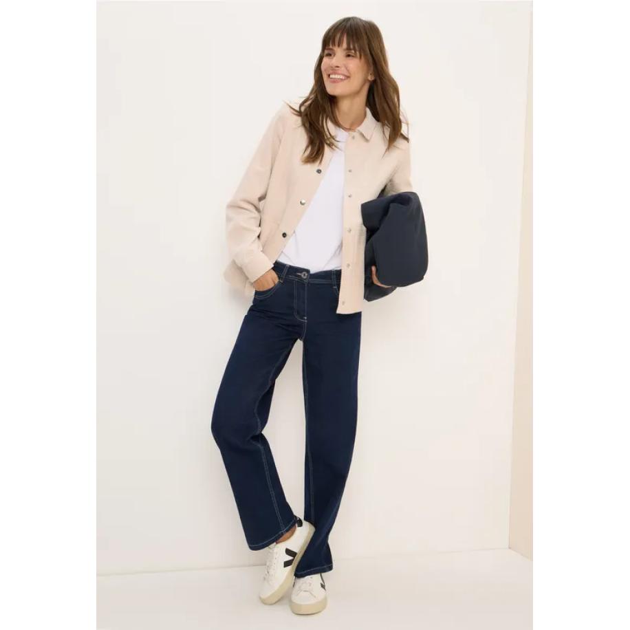 CECIL Corduroy overhemd met knopen Bruin