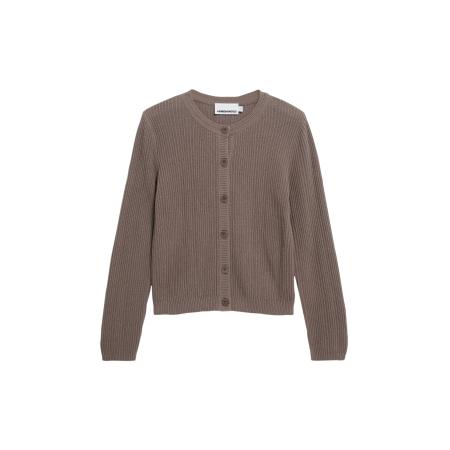 Armedangels ARMEDANGELS Gebreid vest Ricalaa Lino bruin